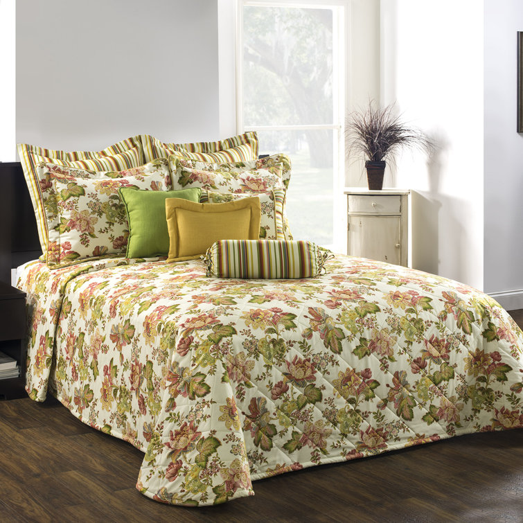 thomasville at home Luxuriance Cotton Floral Comforter Set Wayfair